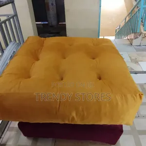 Mustard Square Floor Pillow