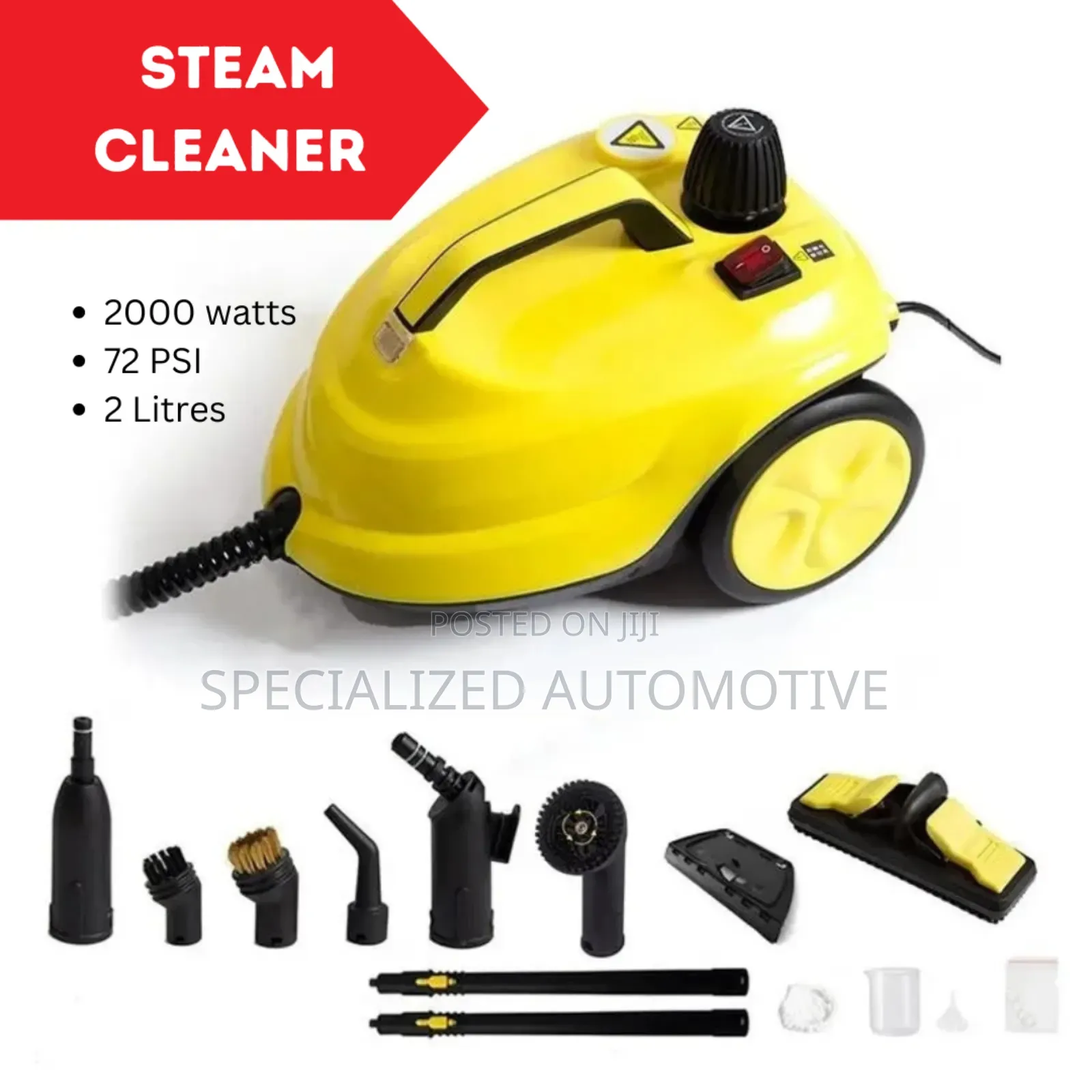 High Temperature Steam Cleaner 2000watts With Accessories