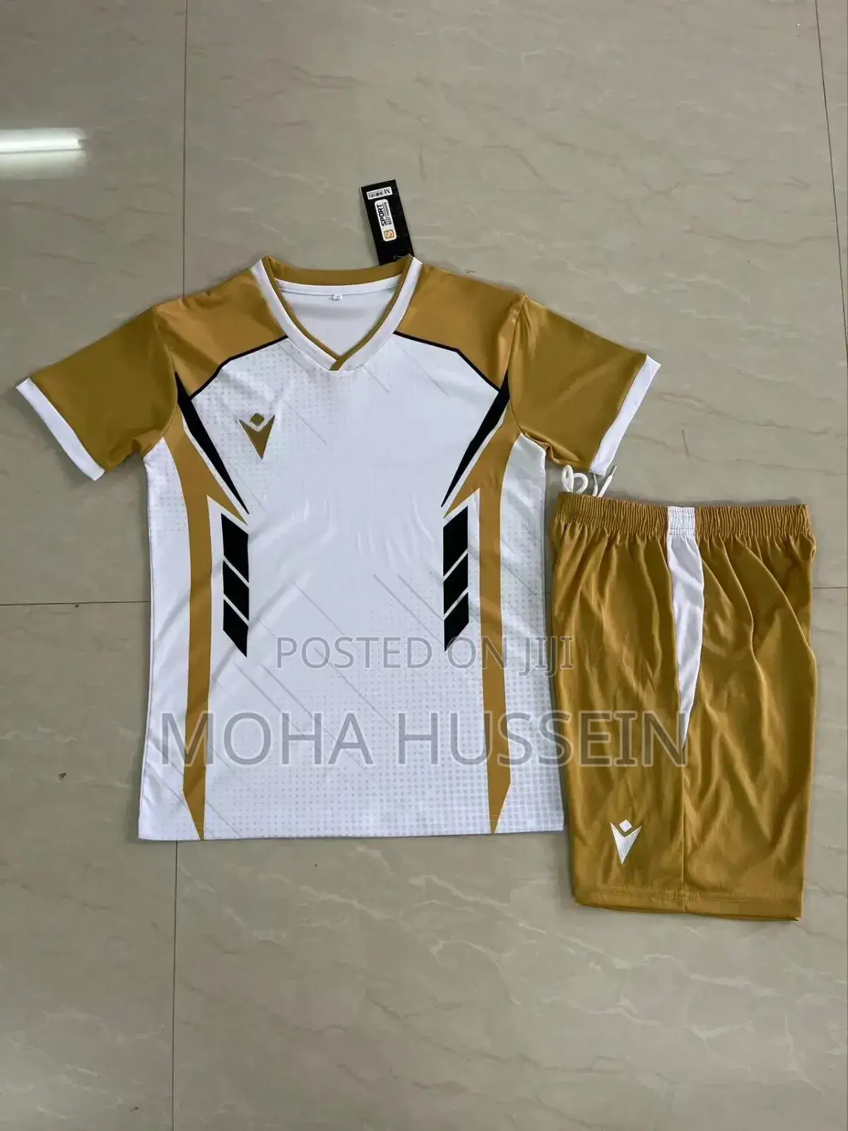 Yellow Macron Football Jerseys