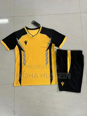 Yellow Macron Football Jerseys