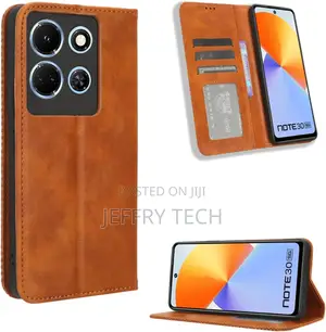 Flip Cover Leather Case Compatible With Infinix Note 30 Pro