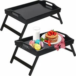 Bamboo Tray With Foldable Legs