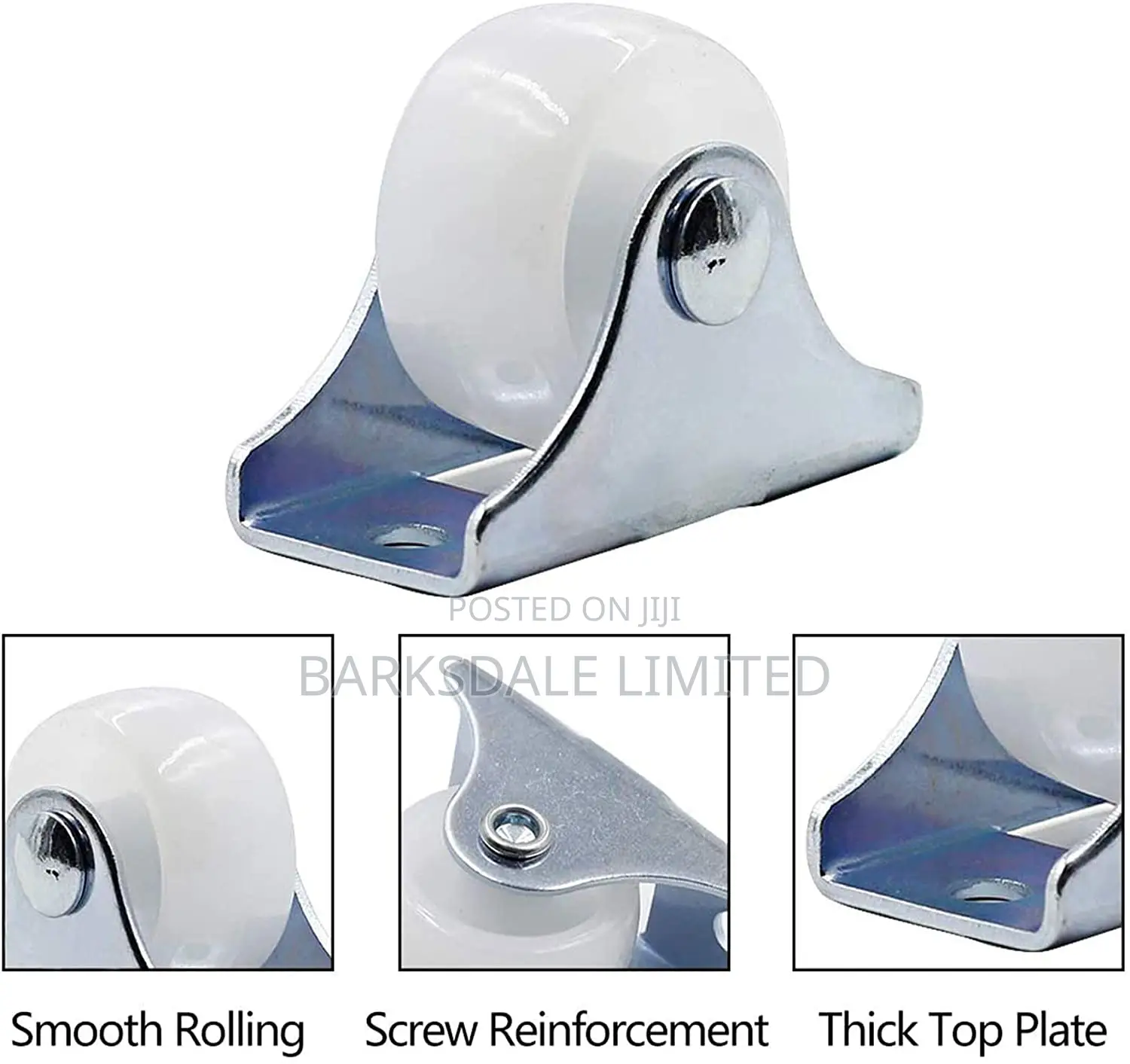 1" Wheels Non Swivel Casters Castor One Single Direction