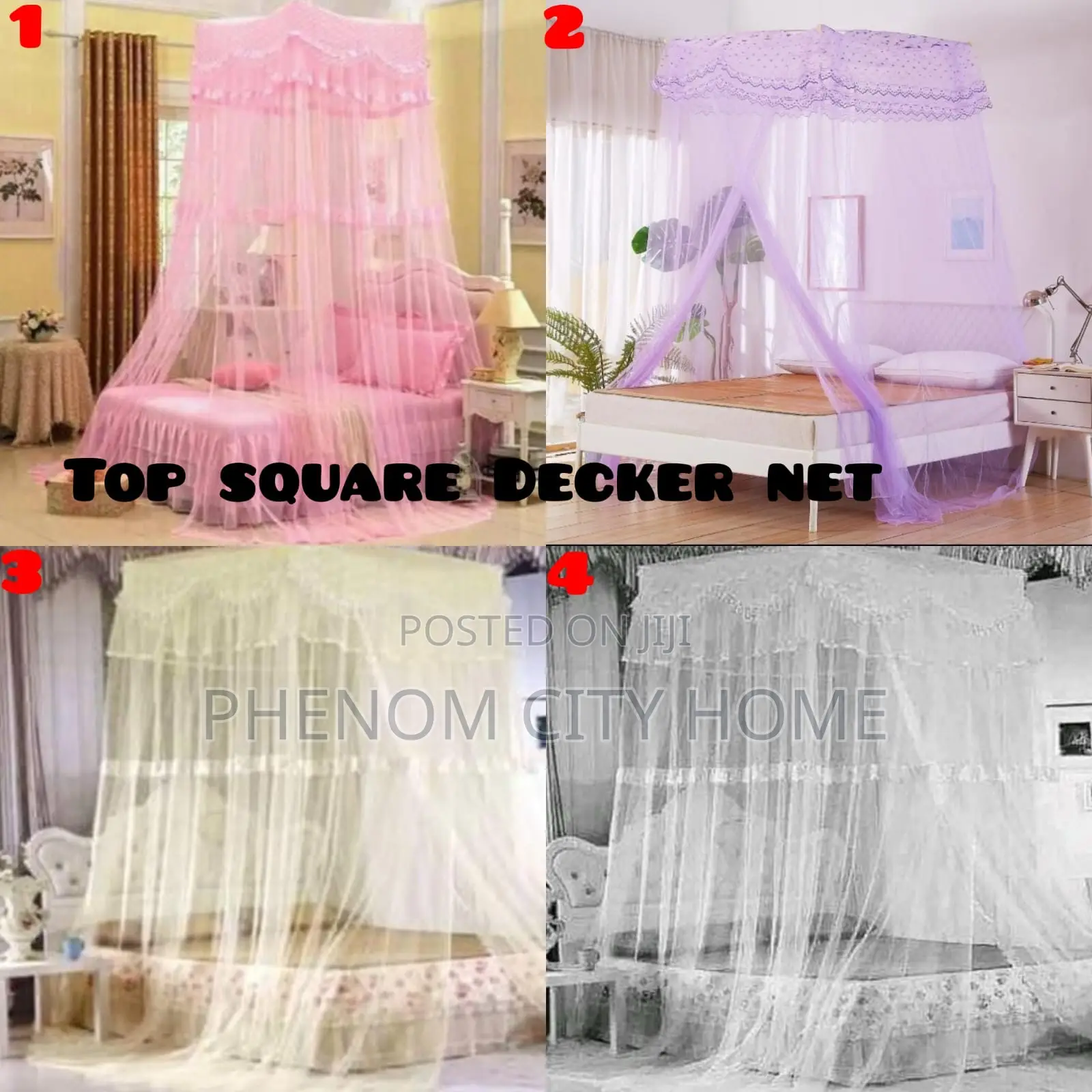Top Square Double Decker Mosquito Nets