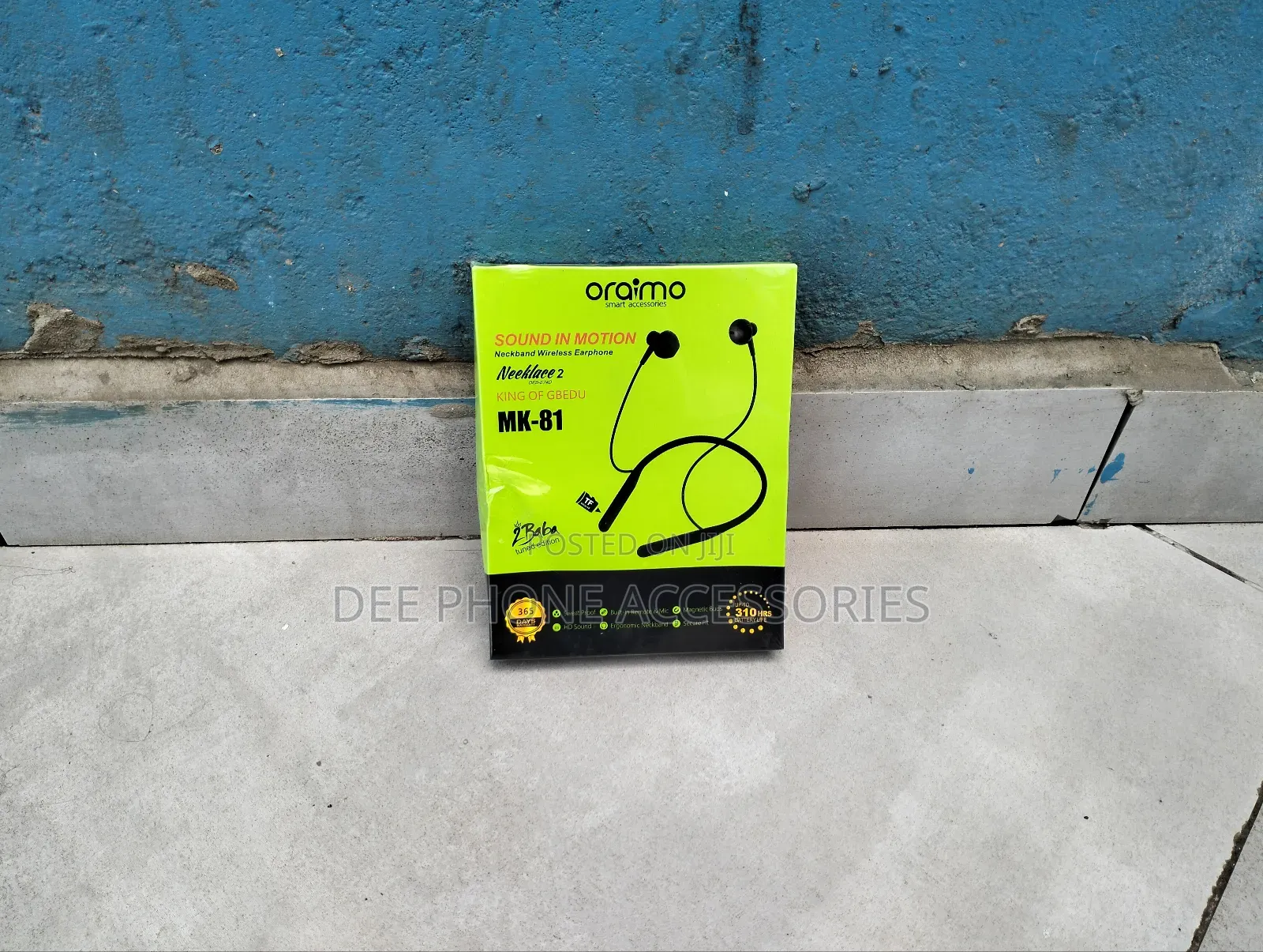 Oraimo Mk 81 Bluetooth Earphones.