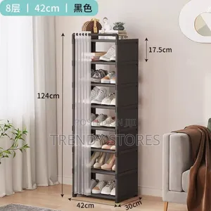 8 Layer Shoe Rack With Dust Cover