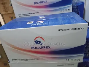 Solarpex 250ah 12V Gel Deep Cycle Battery