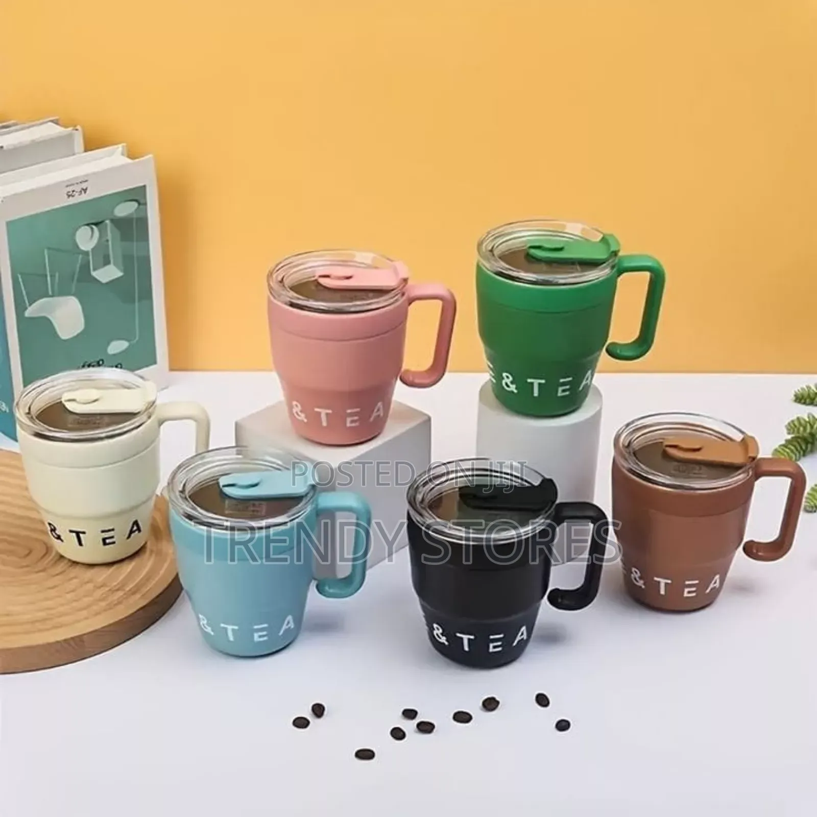 480ML Coffee Cup With Straw
