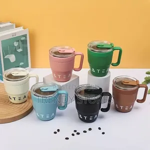 480ML Coffee Cup With Straw