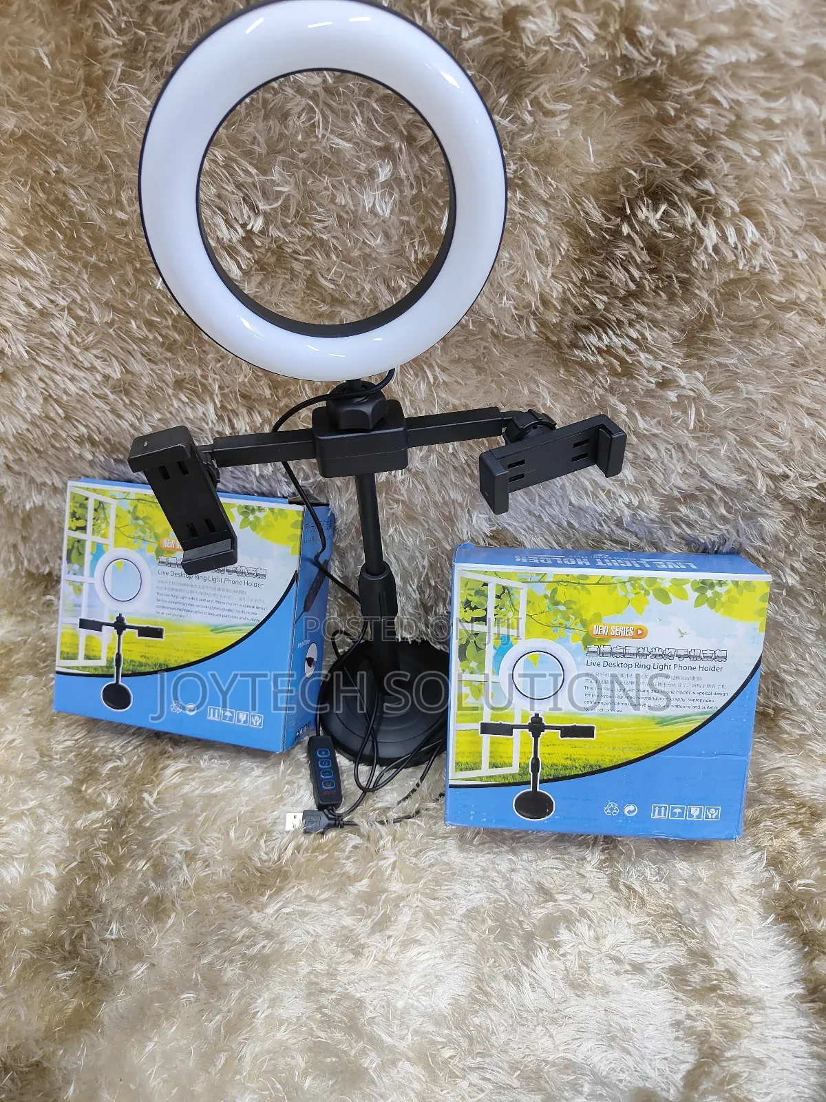 Phone Universal Table Stand With Ringlight