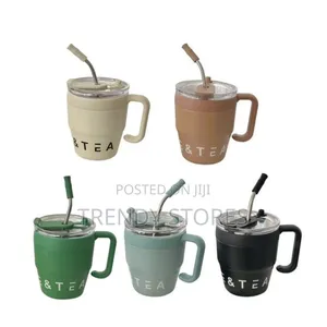 Thermocup With Straw and Handle