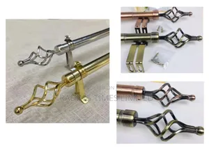 Double, Adjustable Curtain Rods ( 1")