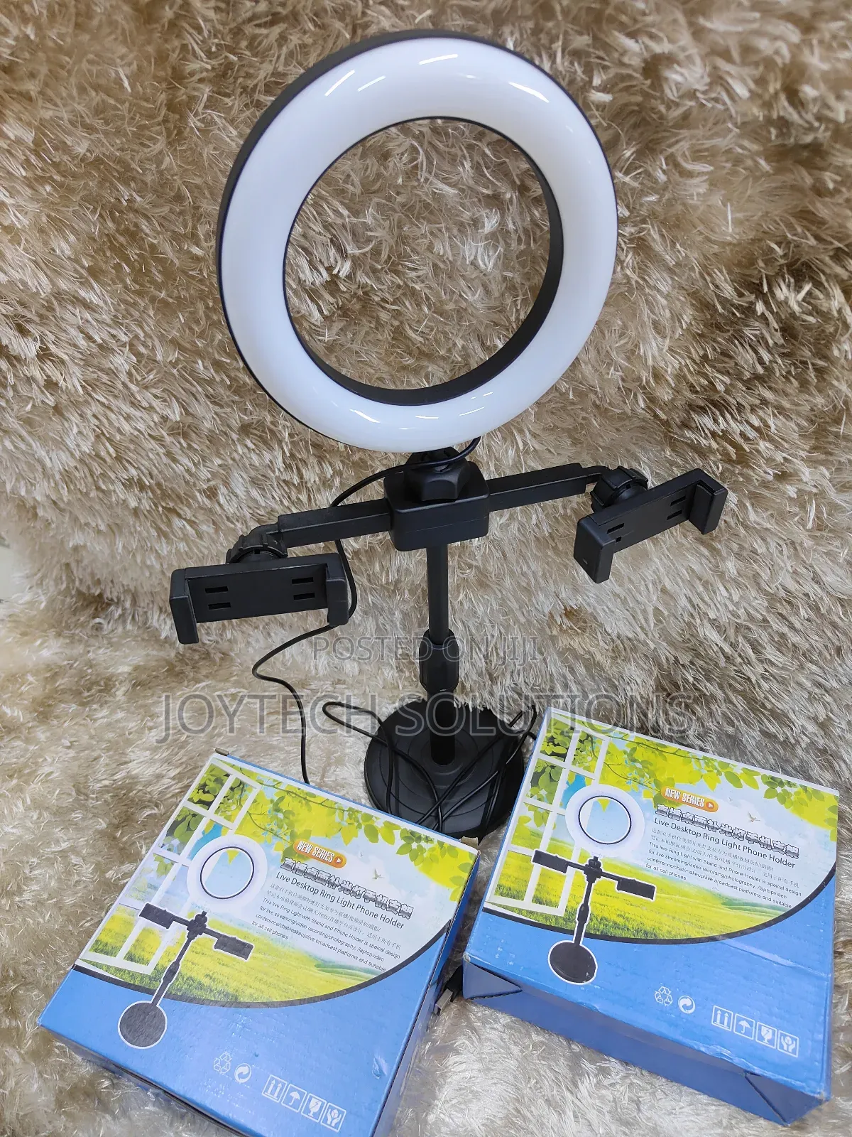 Phone Holder Live Desktop Ringlight.