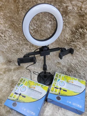 Phone Holder Live Desktop Ringlight.
