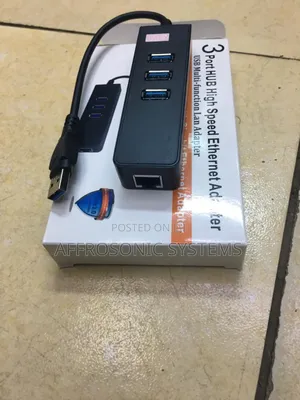 USB Hub With Ethernet 3 Ports