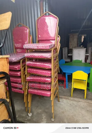 Conference Chairs, Red and Gold
