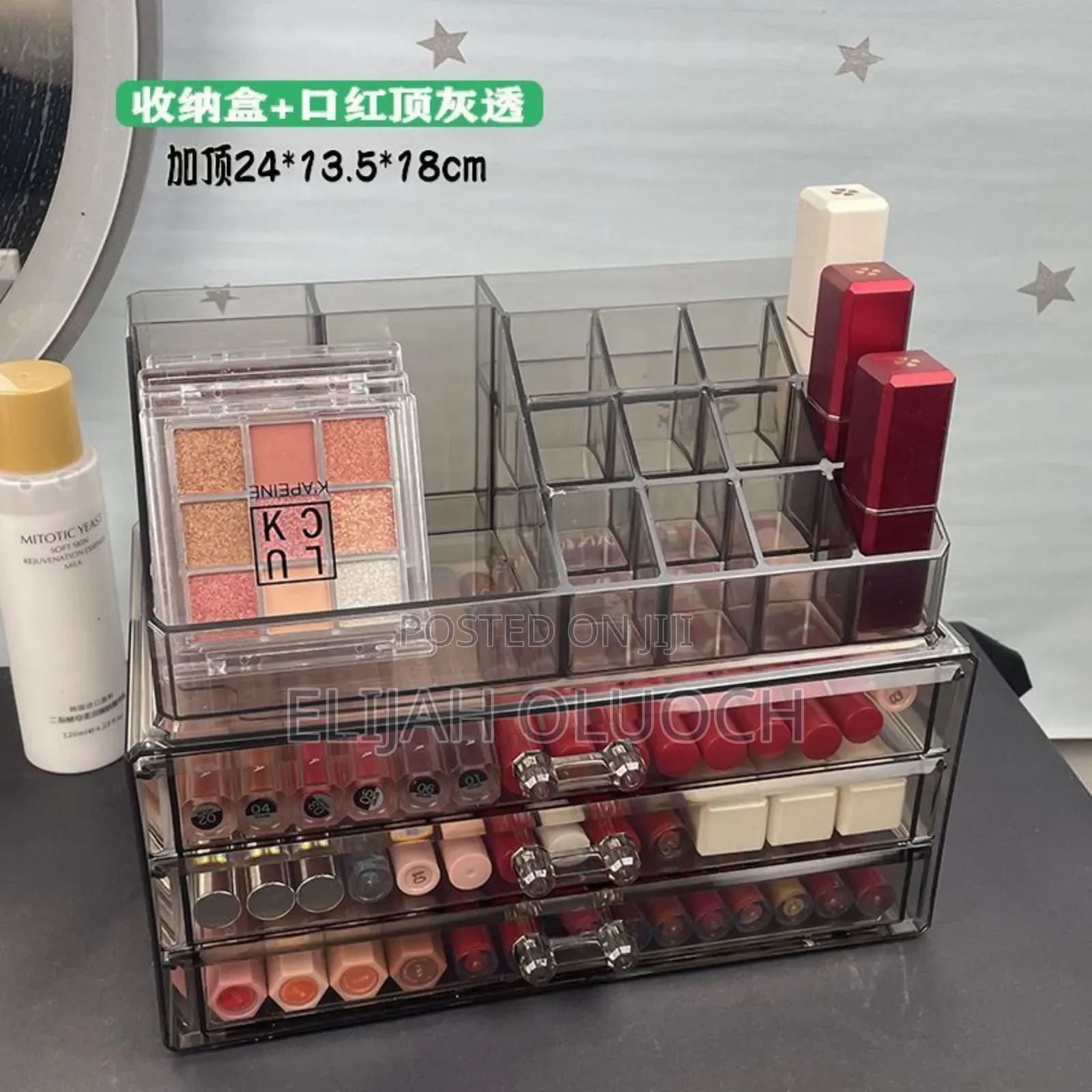 3layer Acrylic Transparent Makeup Drawer/Organizer