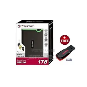 Transcend Storejet 25M3 External Hard Drive - 1TB Black + 8g
