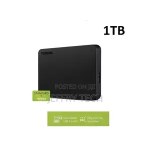 Toshiba 3.0 External Hard Drive Canvio Basics - 1TB Black