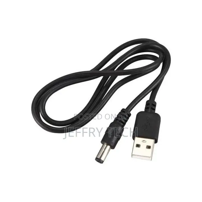 USB Cable 5.5mm / 2.1mm 5V DC Barrel Jack Power Cable