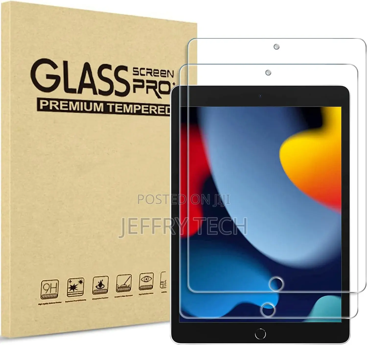Screen Protector for iPad 10.2 9th 2021/ 8th 2020/ 7th 2019,