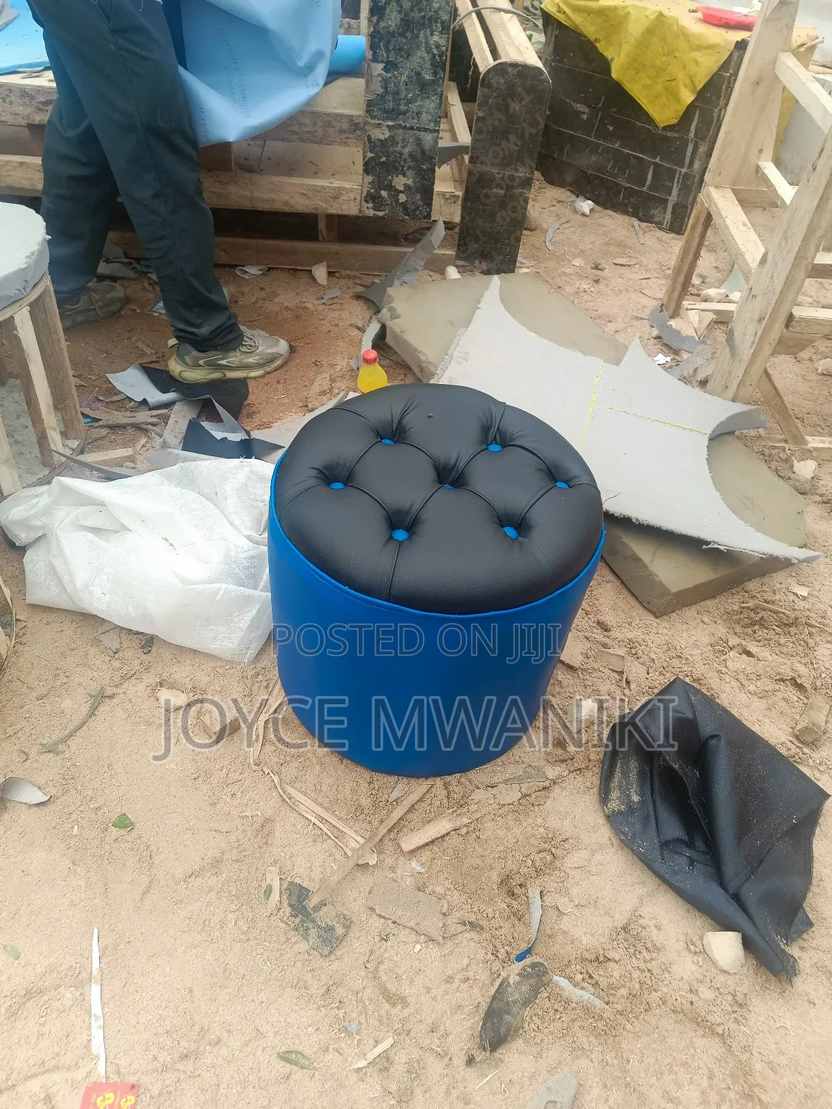 Salon Puff, or Pedicure Stool 