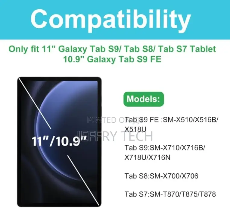 1 Pack Screen Protector for Galaxy Tab S9 FE 10.9"/ S9 2023/