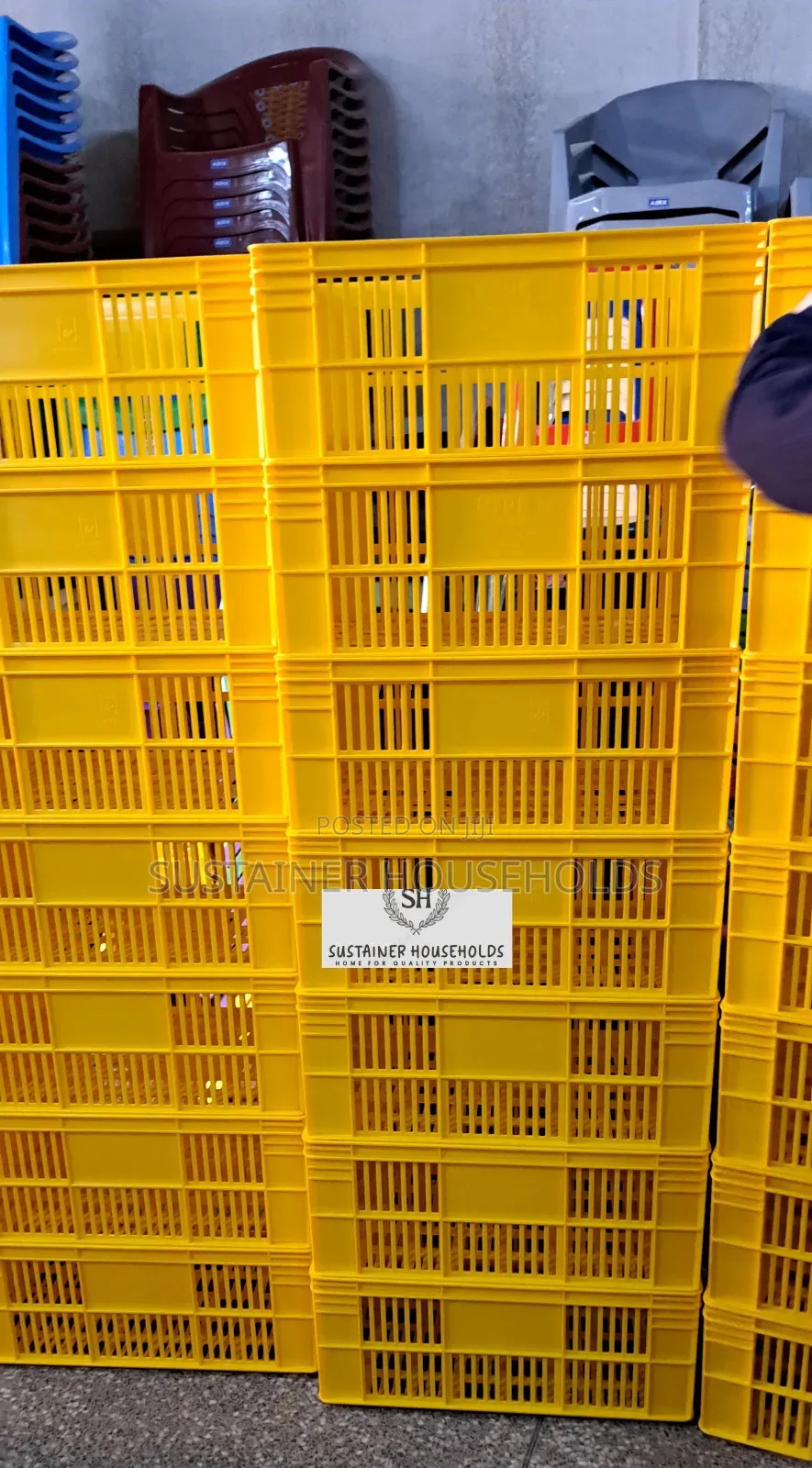 Yellow Bread Crates