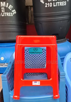 Red Kenpoly Plastic Stools