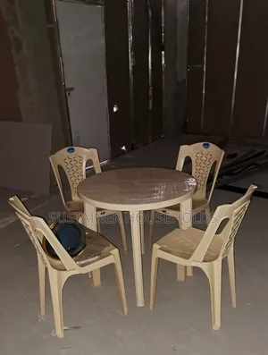 Plastic Chairs And Plastic Table Set