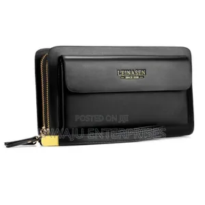 Black Leather Ladies Wallet