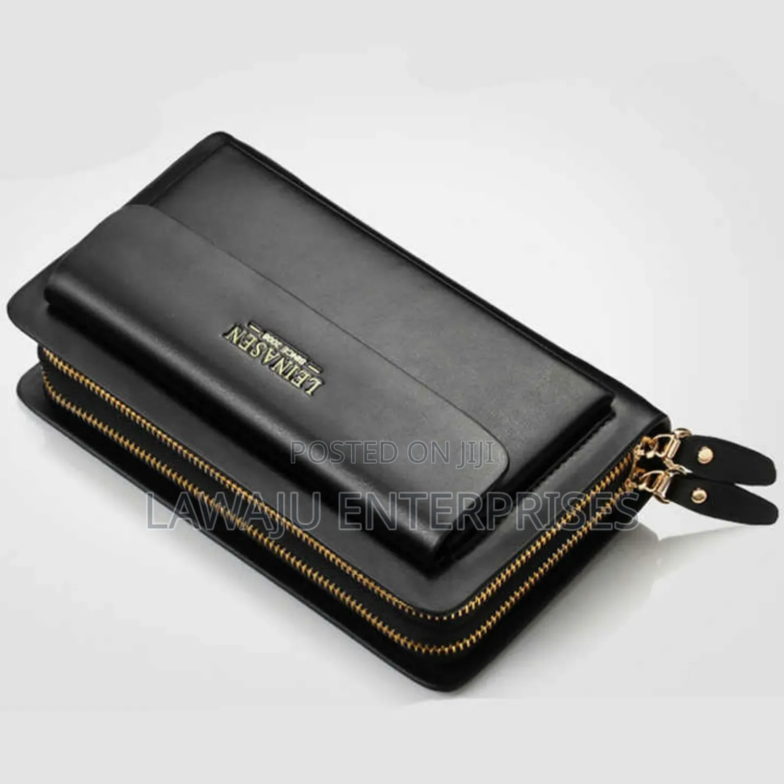 Black Leather Ladies Wallet