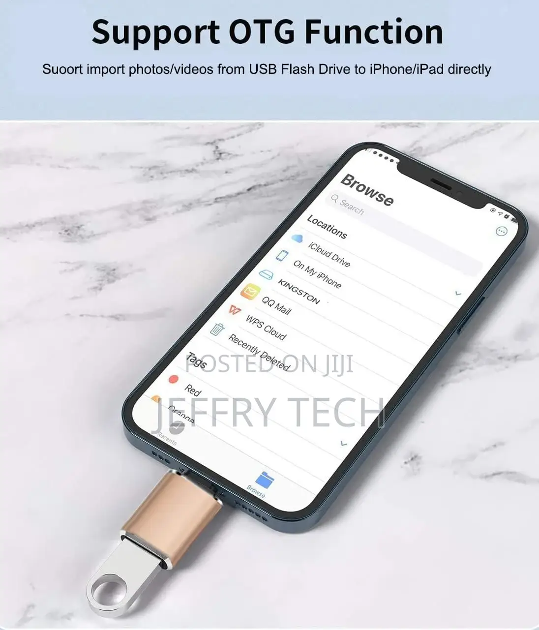 Apple Lightning to Usb Camera Adapter, Usb 3.0 Otg Cable For