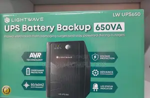 Lightwave UPS 650va Lightwave UPS 650 Va 650va 50/60hz