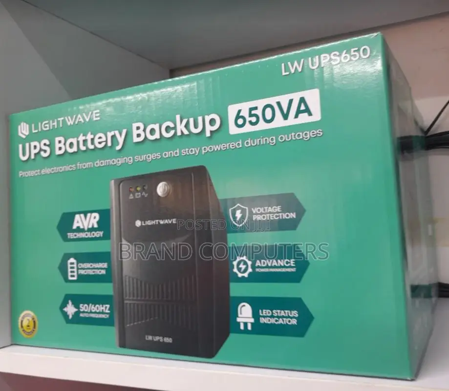 Lightwave 650VA Back-Up UPS 370 Watts