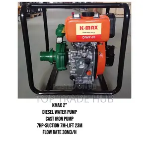 K-Max 2 Inch Diesel High-Pressure Water Pump 23m Head