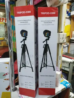 Tripod-3366 Stand for Mobile and Camera. Aluminium and Light