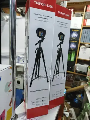 3366 Professional Stand for Camera With Phone Holder.