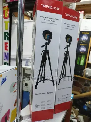 55 Inch 3366 Tripod Stand for Mobile and Camera.(Aluminium?)
