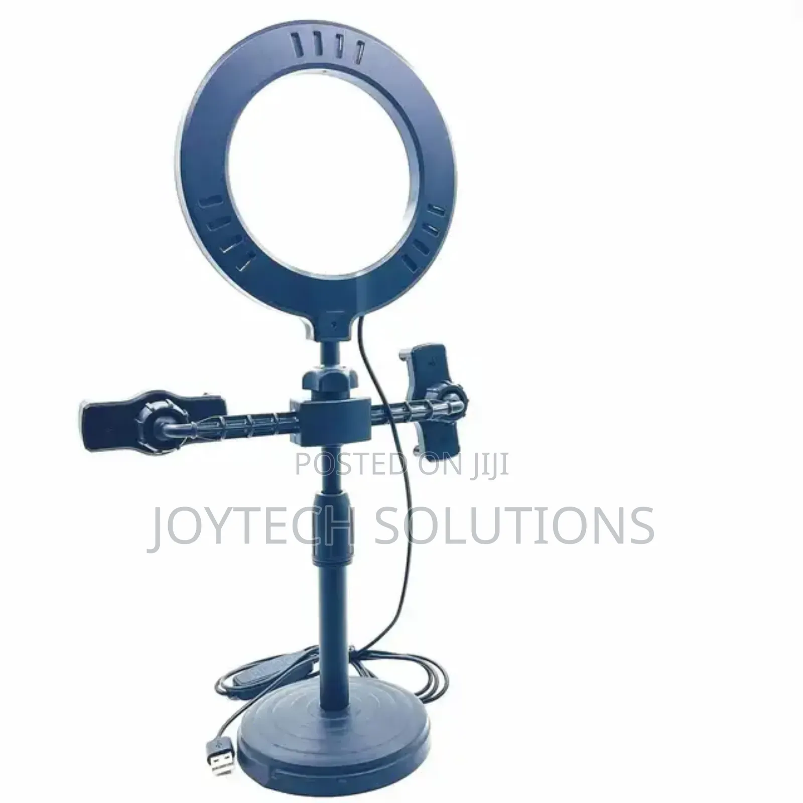 Phone Led Fill Light Tripod Stand. Dual Holders
