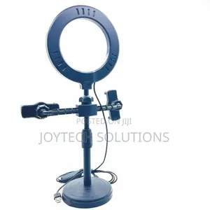 Phone Led Fill Light Tripod Stand. Dual Holders