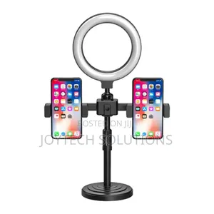 Desktop Mobile Phone Tripod Stand With 6 Inches Ringlight.