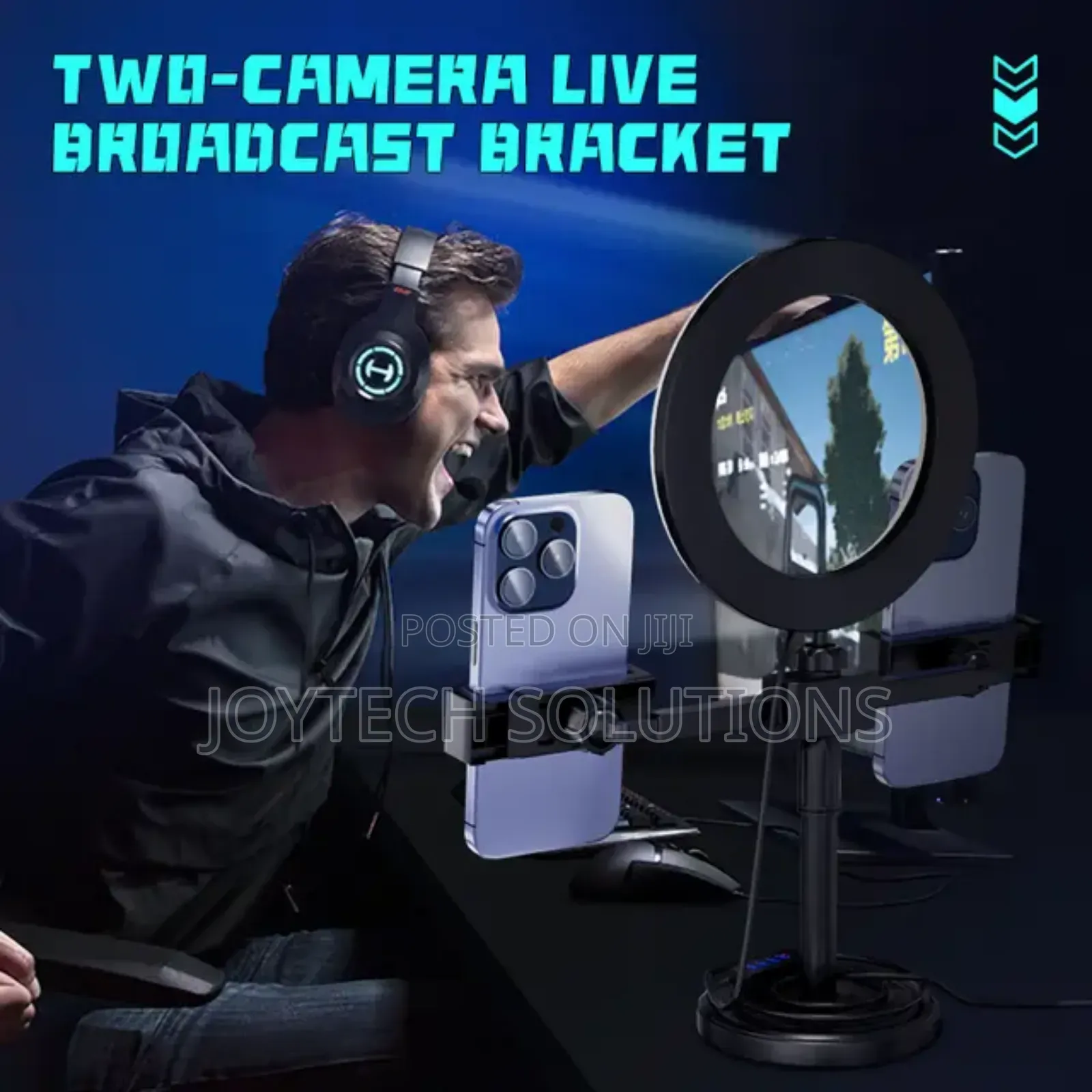 Ringlight Phone Stand Holder for Live Streaming