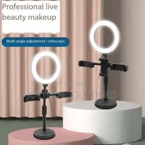 Ring Light Desktop Mobile Phone Holder