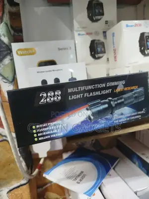 288 Flashlight With Red Laser Light for Beacon