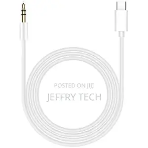 Type C to Aux 3.5 Mm Cable for Android Devices - White