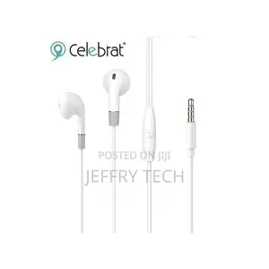 Celebrat G8 Noise Isolation Stereo Sound Earphone - White