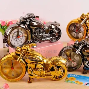 Retro Motorcycle Desk Clock