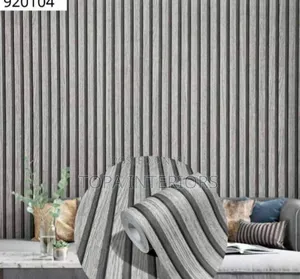 Grey Fluted 3D Wallpapers Grey Fluted 3D Wallpapers