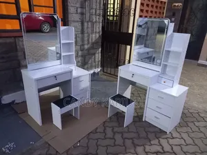 White Sliding Mirror Dresser